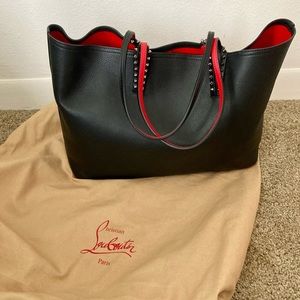 CHRISTIAN LOUBOUTIN -Cabata Calfskin Leather Tote
